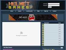 Tablet Screenshot of helmetgames.com